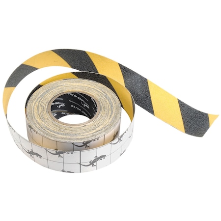 Top Tape & Label. Hazard Stripe Black/Yellow, 4 in W x 60 in L SG3904YB